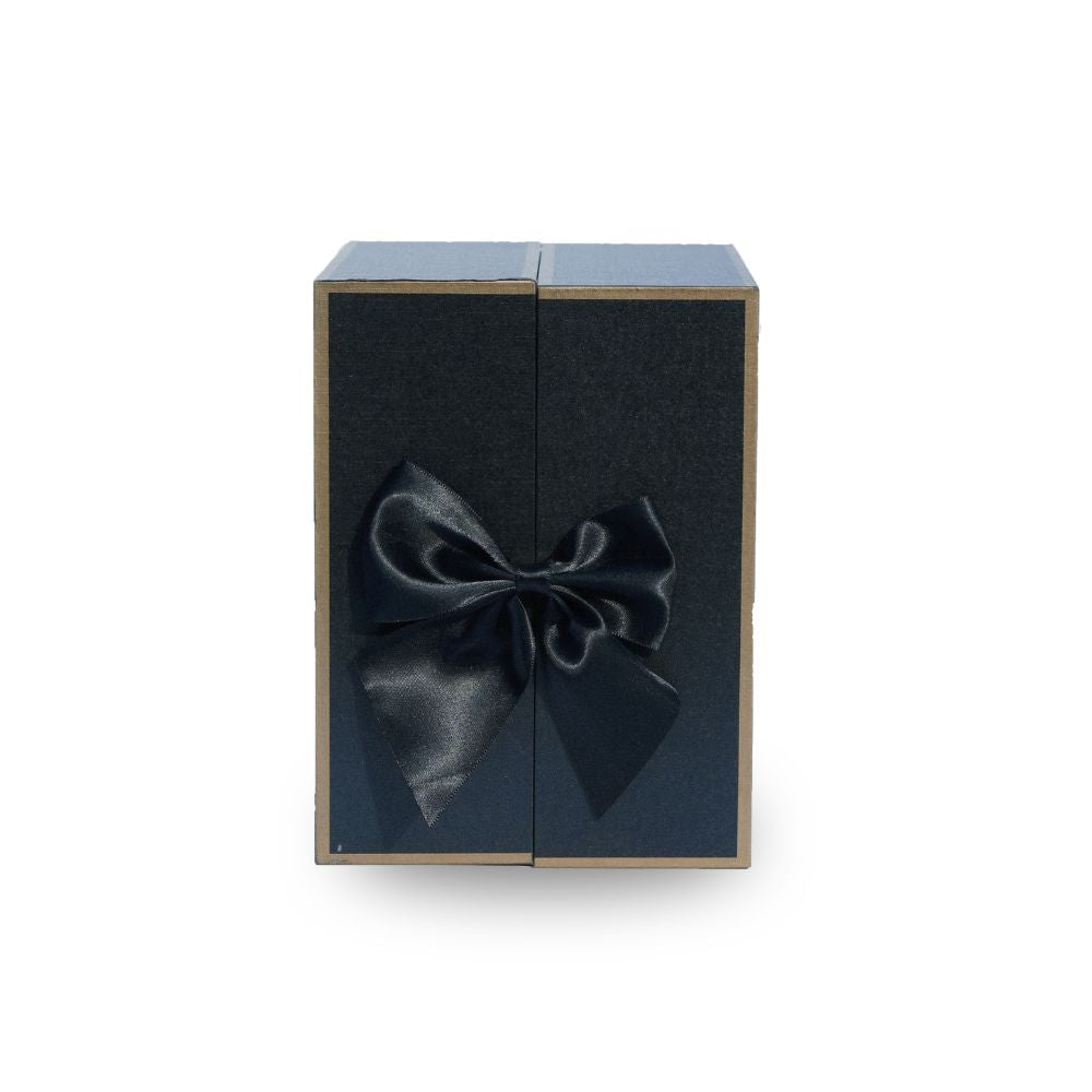Everlasting Flower Bear Gift Box for Proposal- Black
