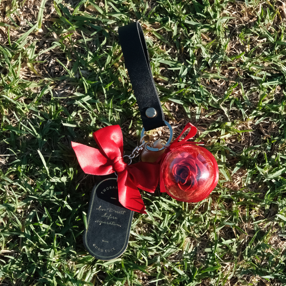 Everlasting Rose Keychain - Red