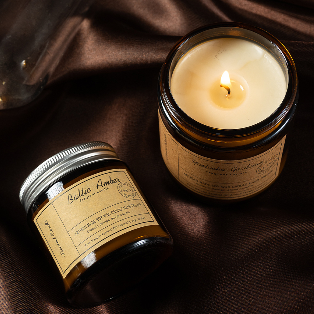 Handmade Glass Scented Candle 200G