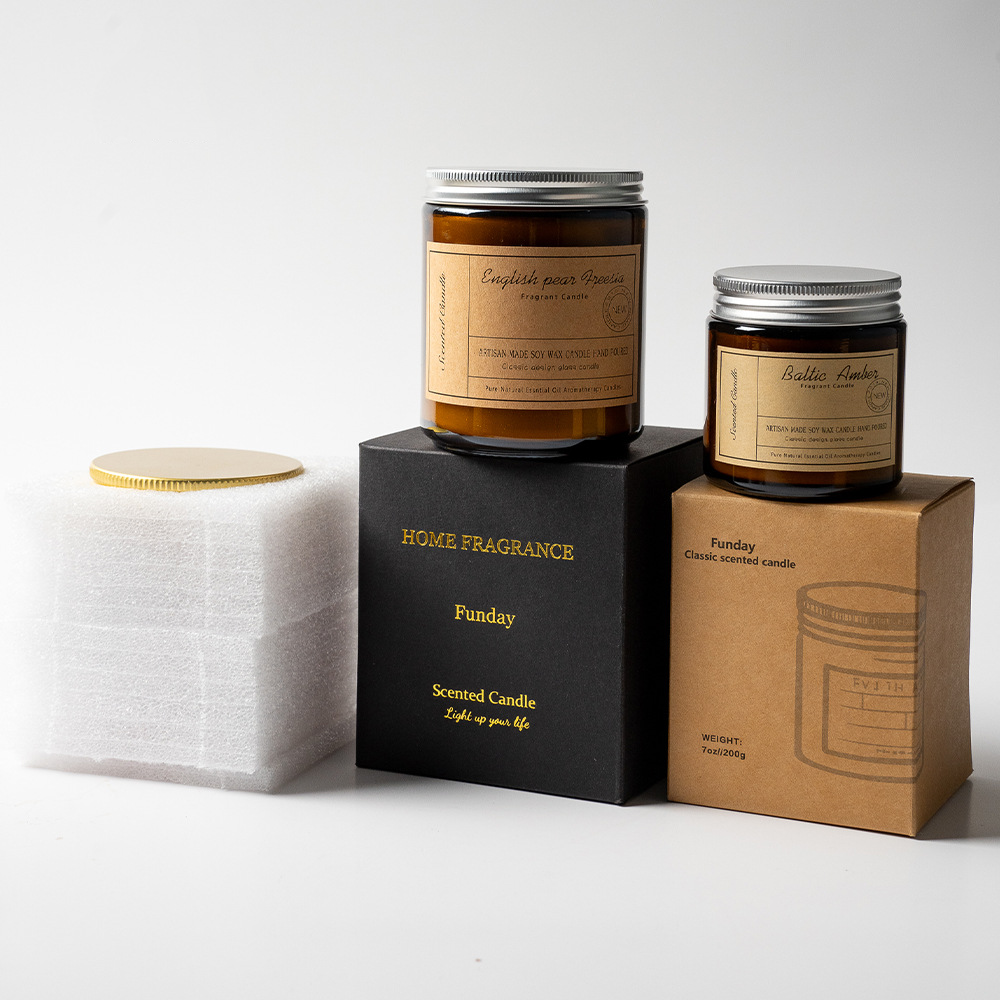 Handmade Glass Scented Candle 200G
