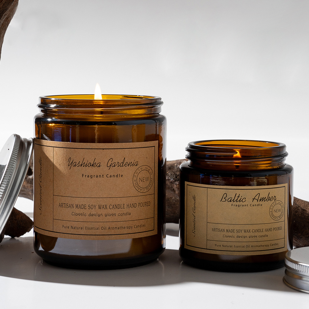 Handmade Glass Scented Candle 200G