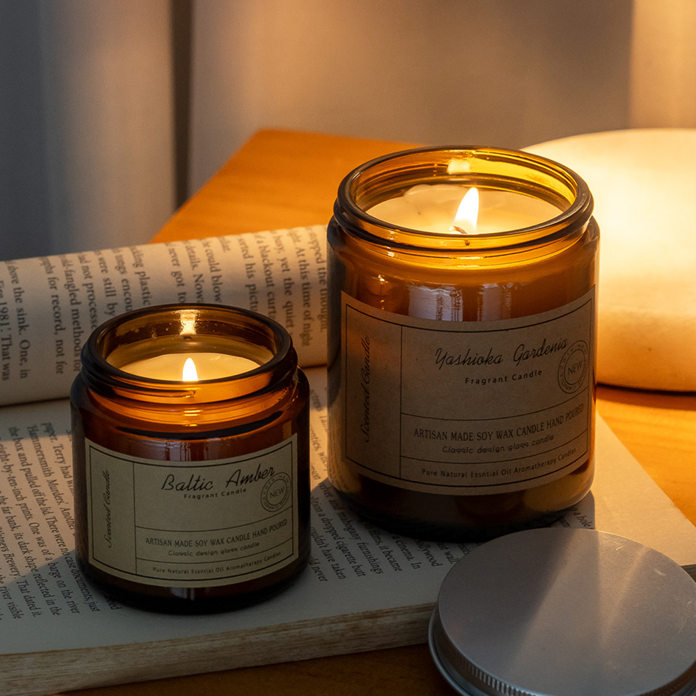 Handmade Glass Scented Candle 200G
