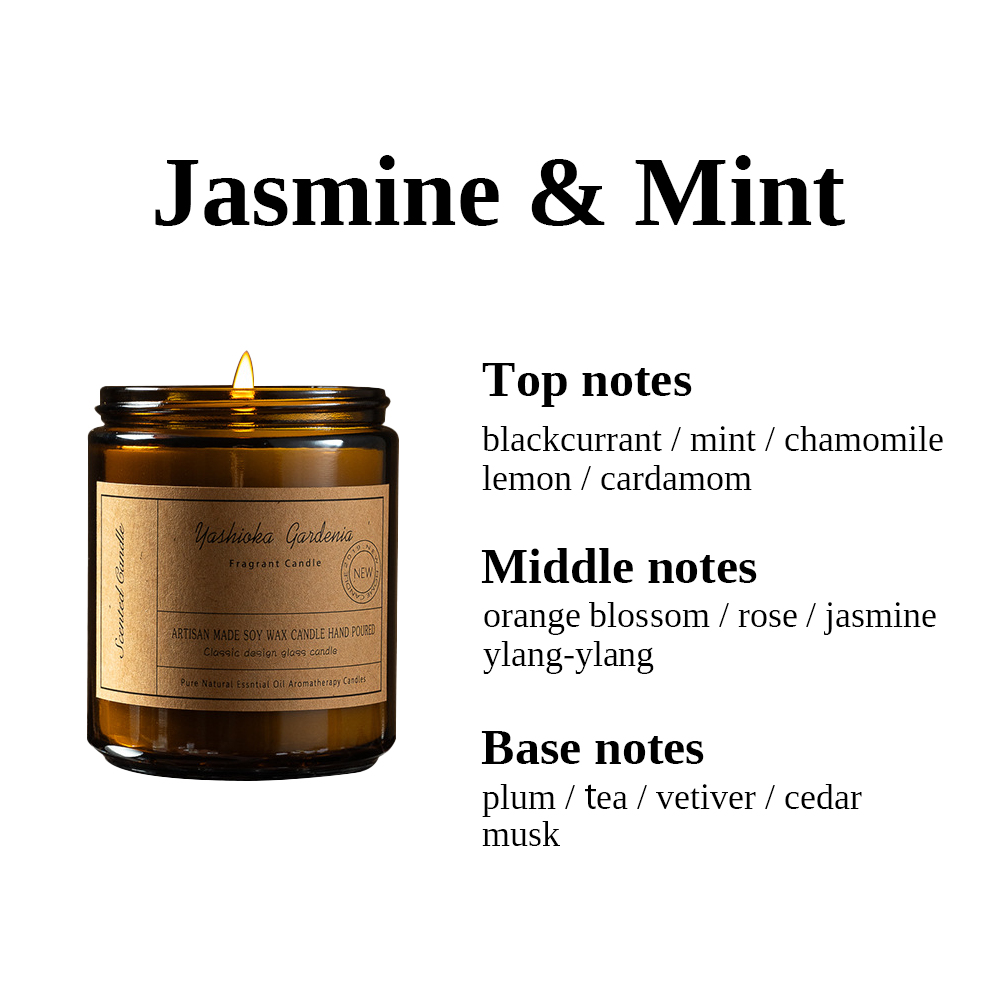 Handmade Glass Scented Candle 200G