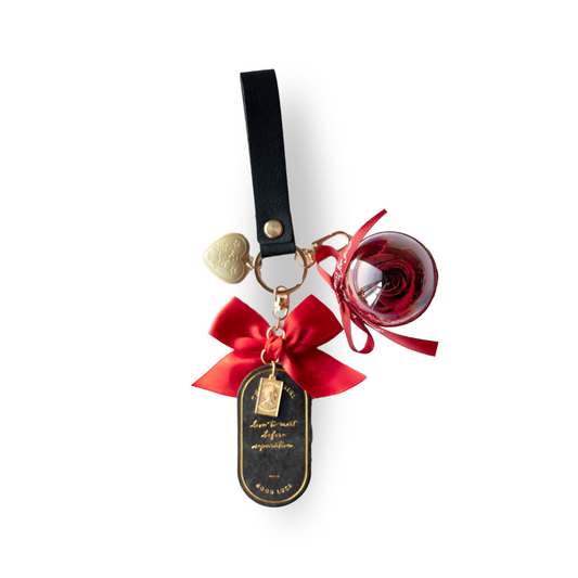 Everlasting Rose Keychain - Red