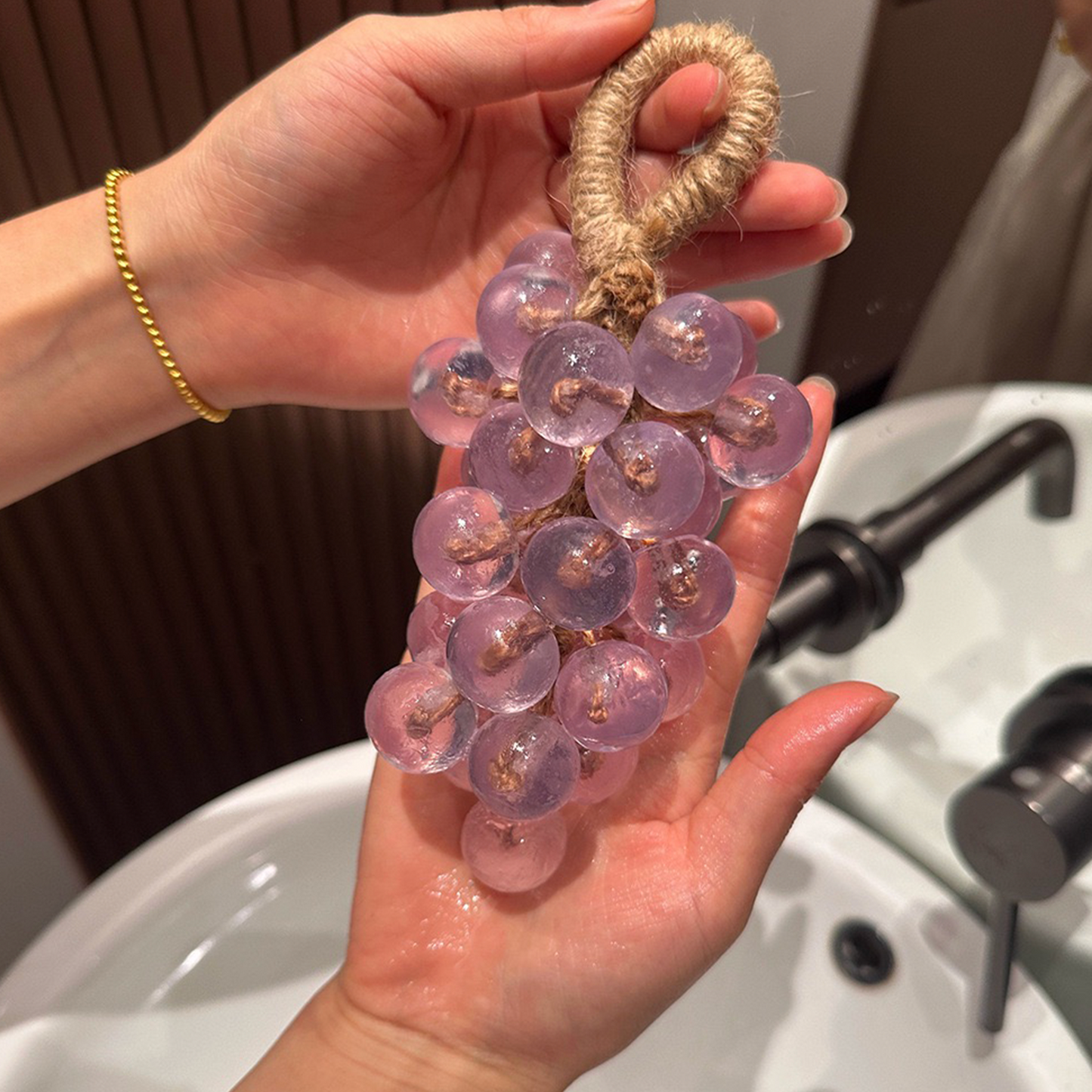 100% Handmade Crystal Grape Soap