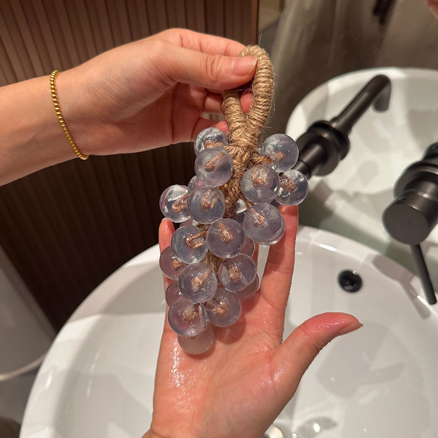 100% Handmade Crystal Grape Soap