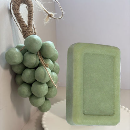 100% Natural Handmade Grape Soap - Green