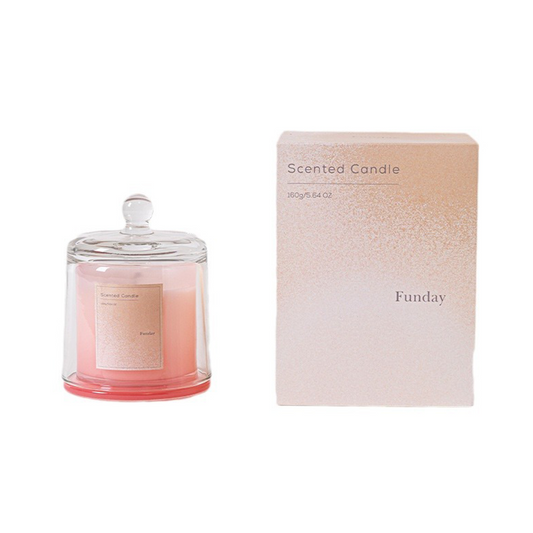 Scented Candle with Lid 160G - Rose
