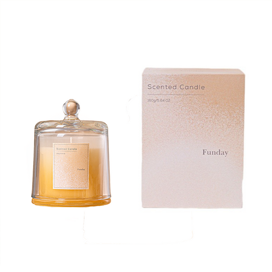 Scented Candle with Lid 160G - Lemon & Orange