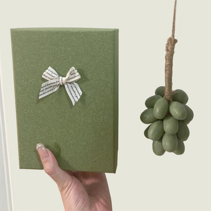 100% Natural Handmade Grape Soap - Green